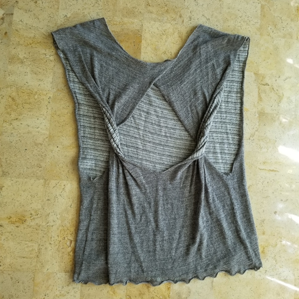 O'Neill Grey Twisted Open Back Tank